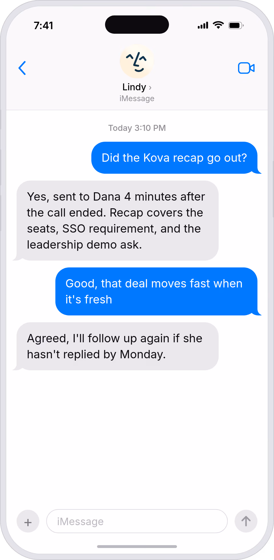 Buyers get a recap before they get distracted