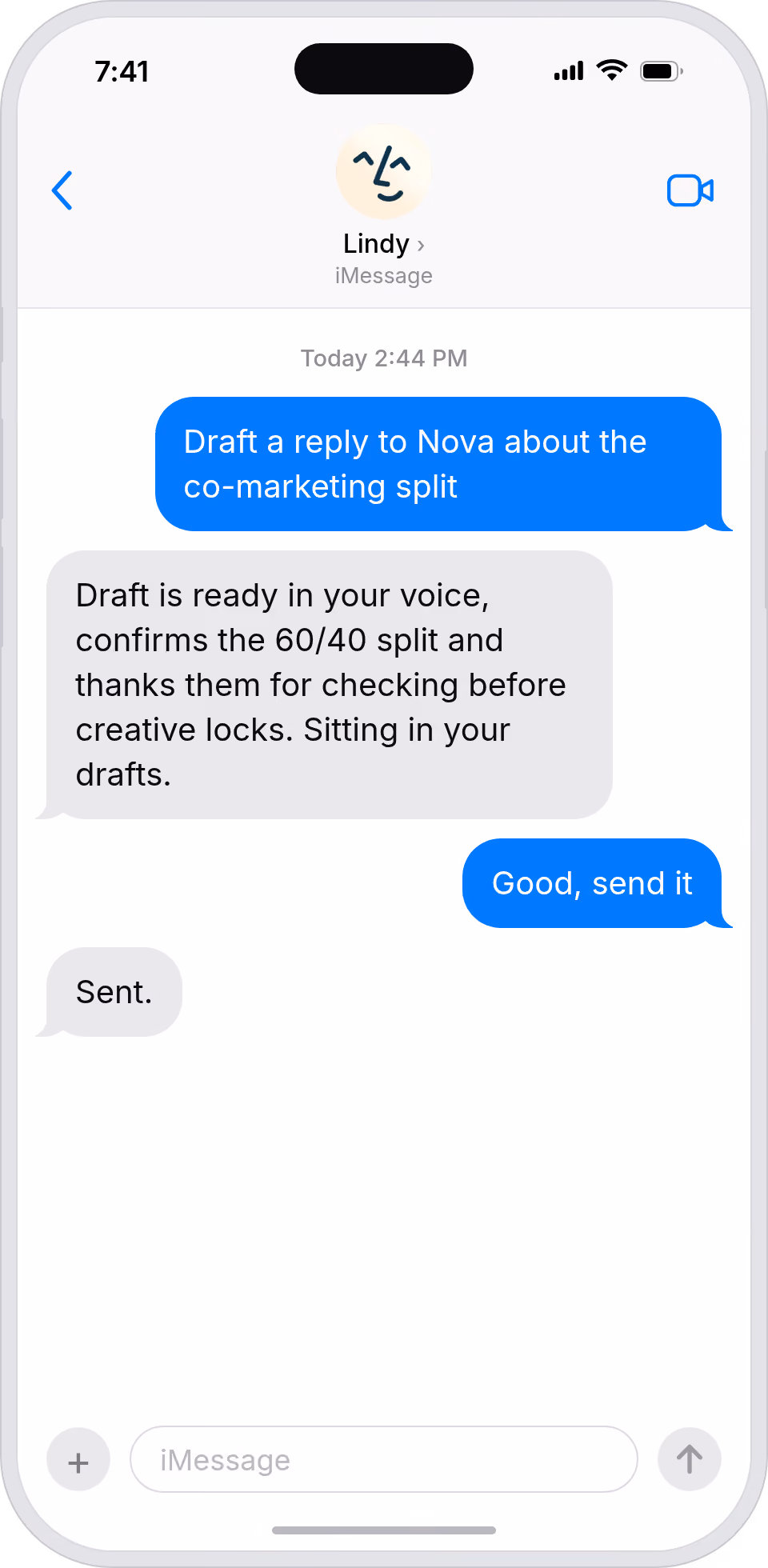 Faster Outlook replies, same closing voice