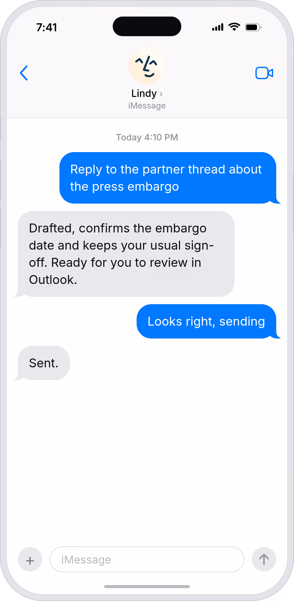 Partner replies that always read like you