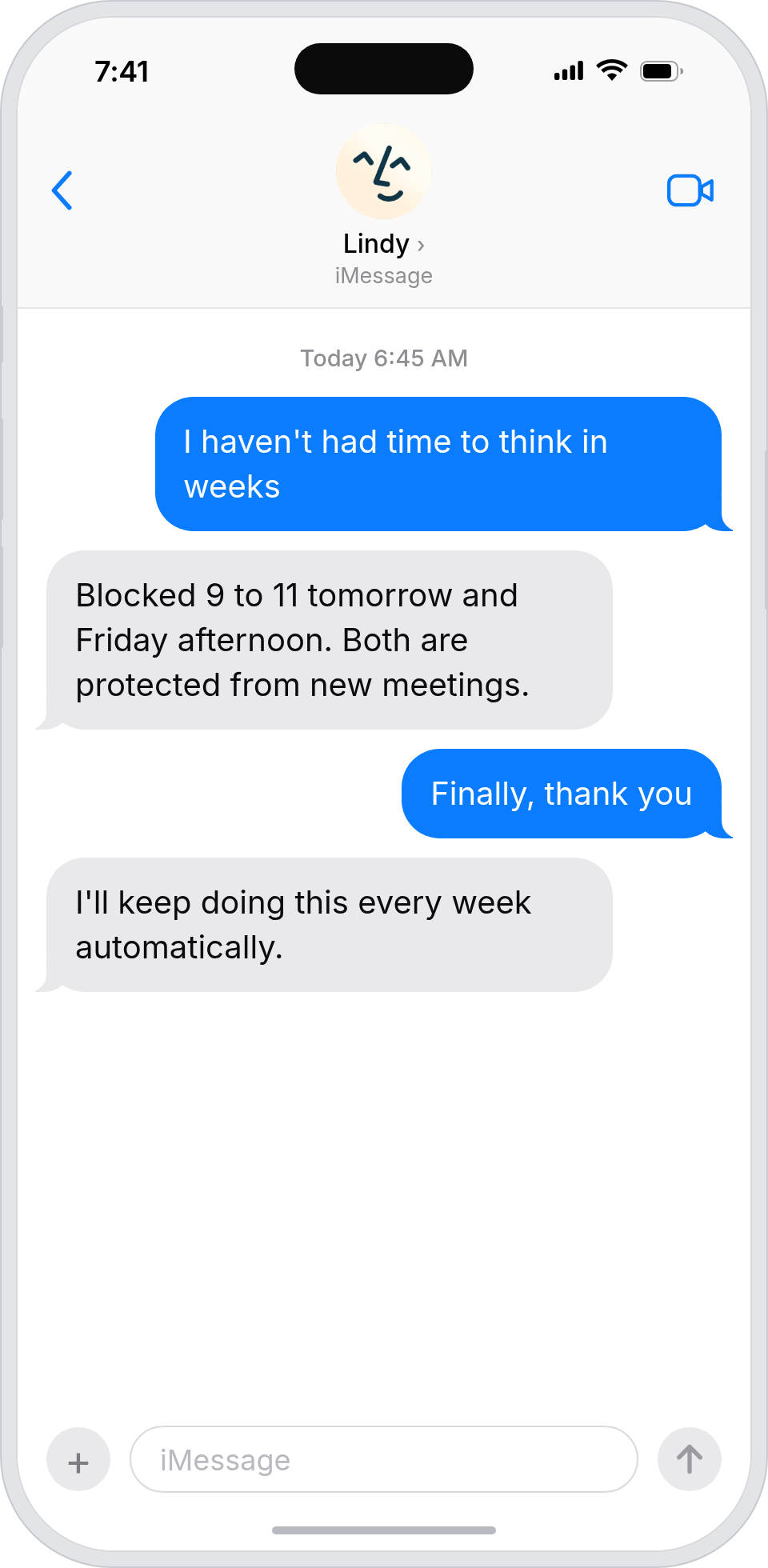 Time to think, defended automatically