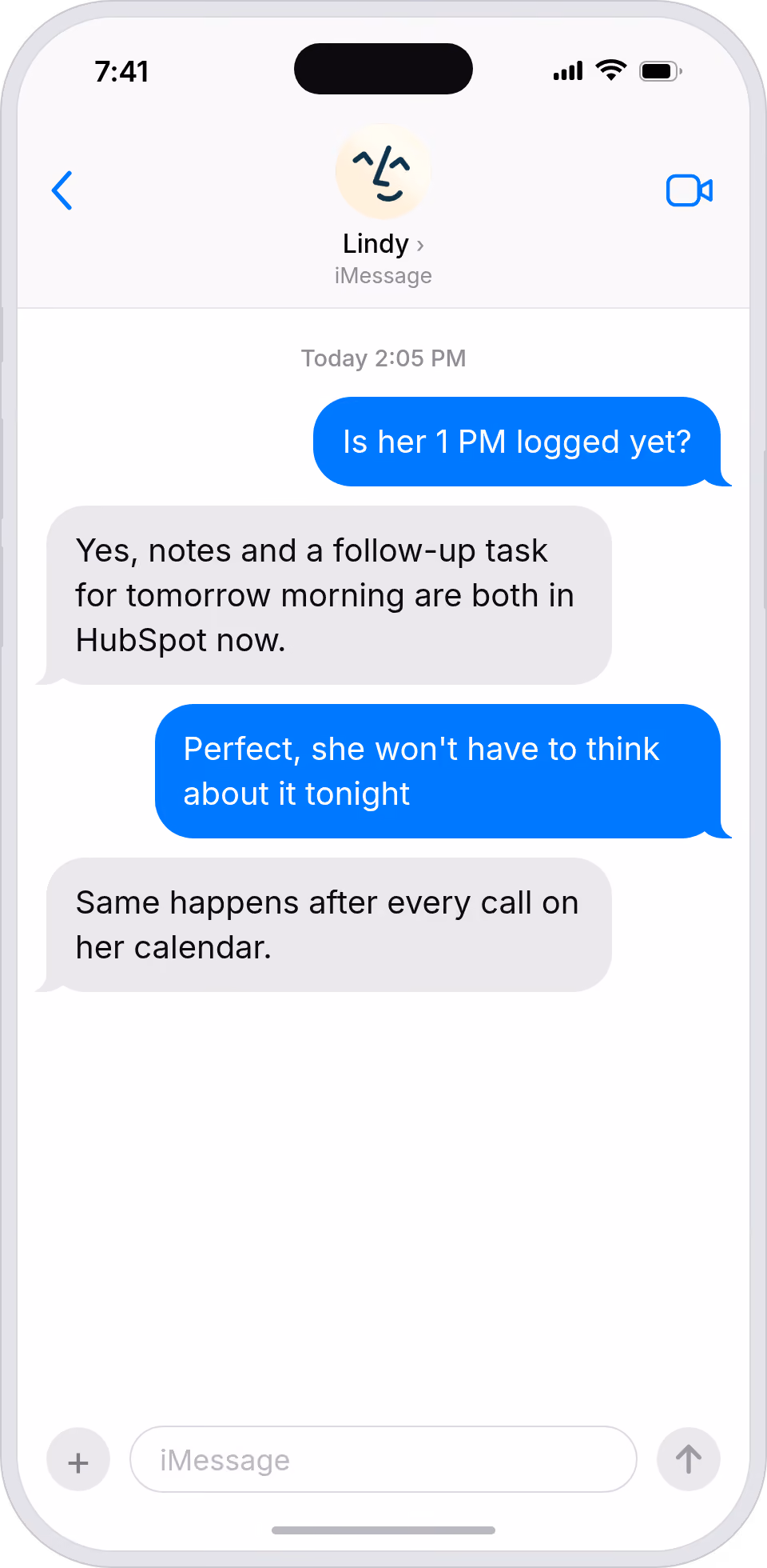 Your boss's HubSpot stays current without you