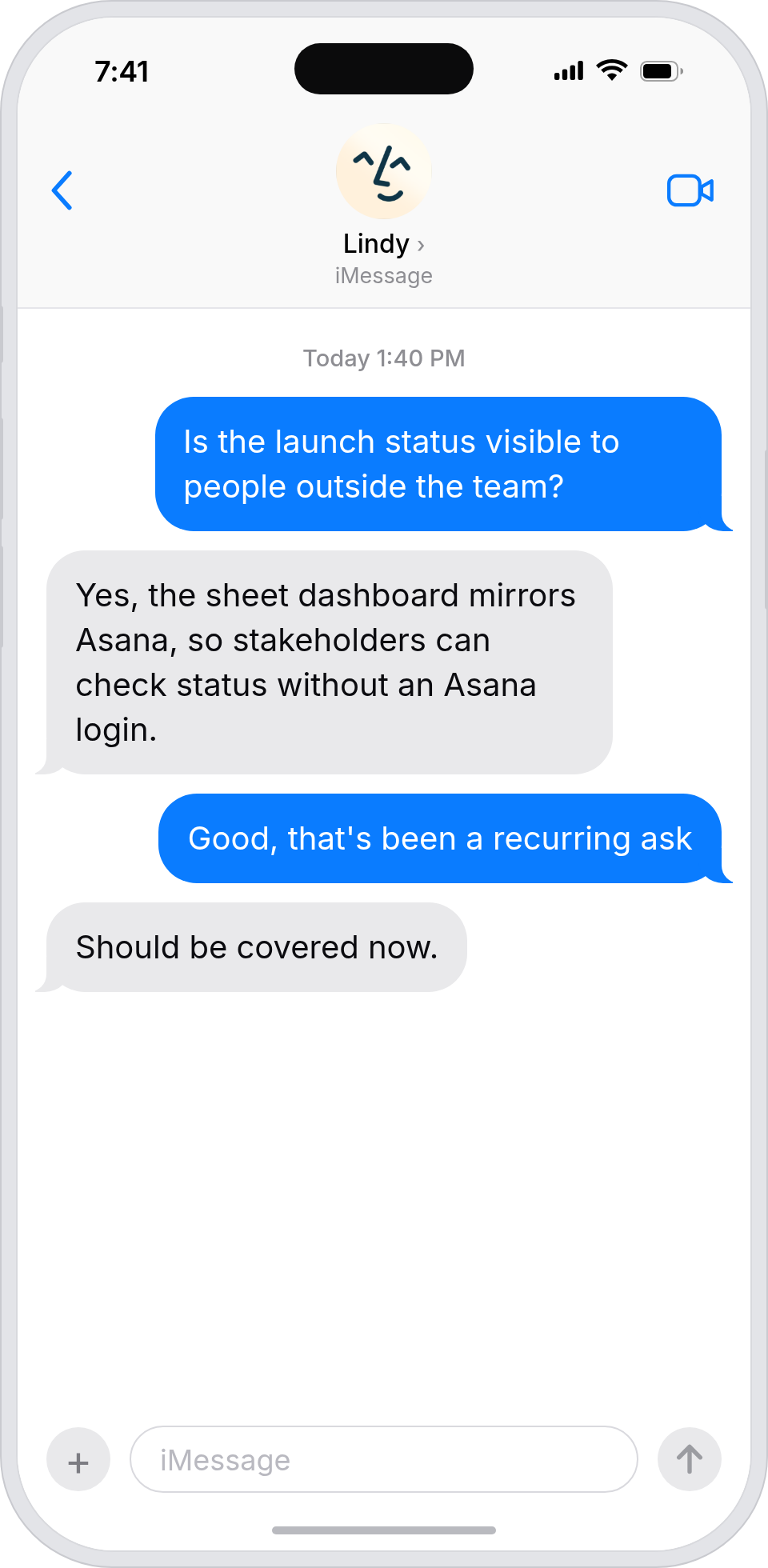 Campaign status is visible to every stakeholder