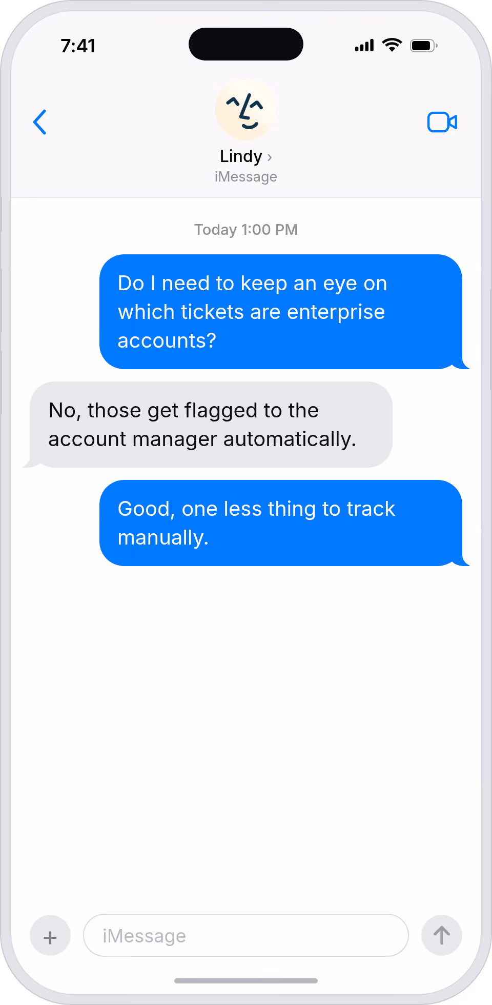 Urgent customer threads reach your boss instantly