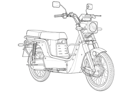 Electric moped