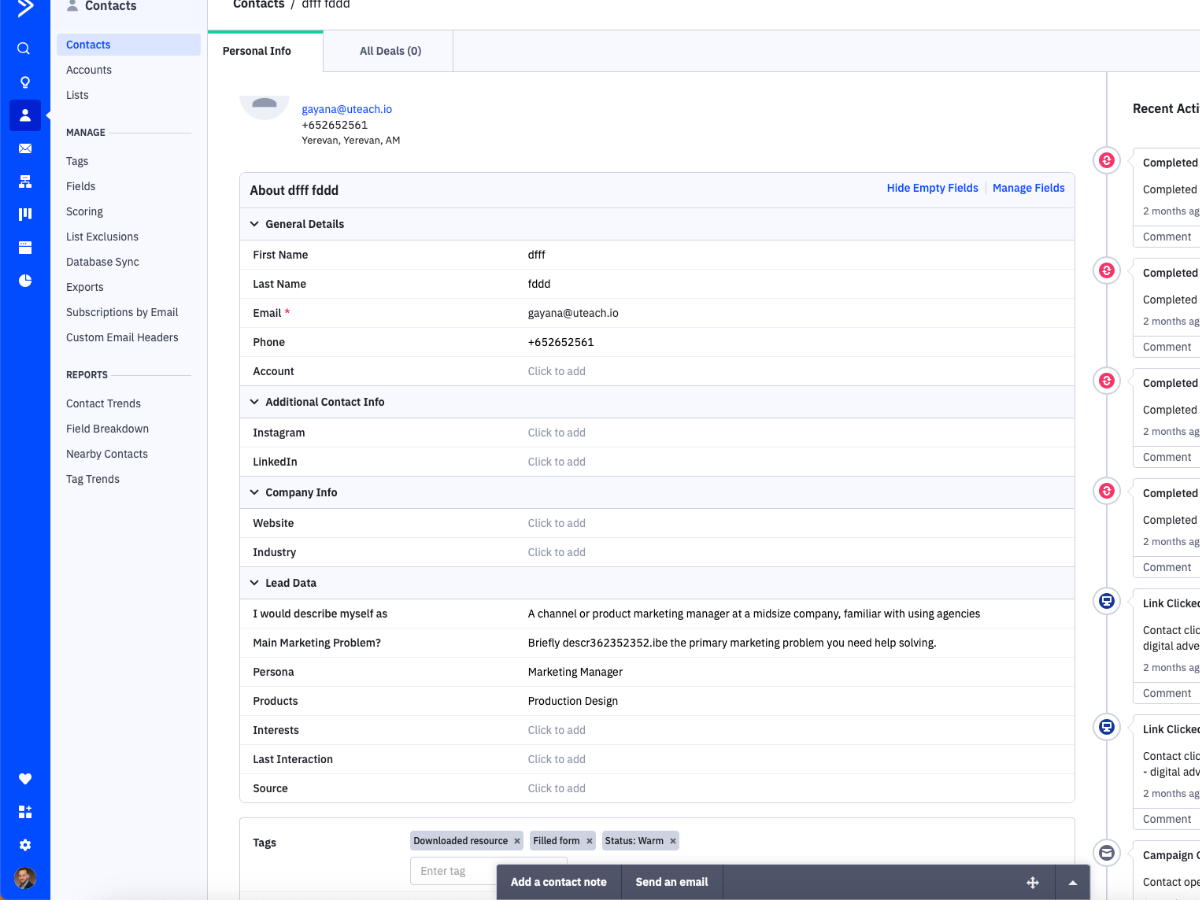 Sales & Account Management