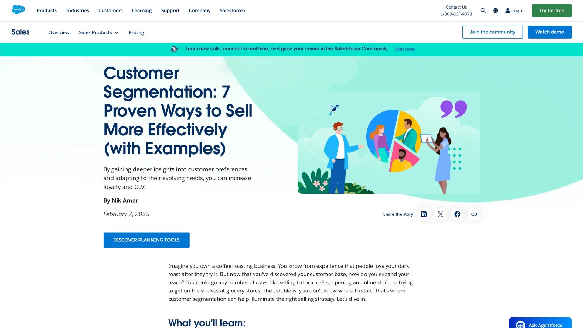 A Salesforce article copywritten by Nik Amar
