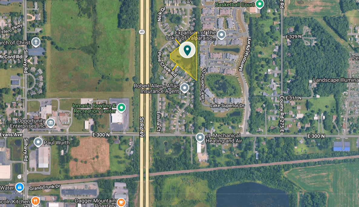 IN64-0001 Vacant Land on Retention Pond E Of 1410 Pine Creek Rd, Valparaiso