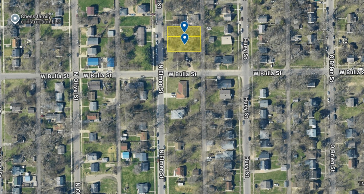 IN71-0004; IN71-0005 Double Vacant Land on Elmer St, South Bend, IN