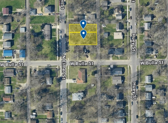 IN71-0004; IN71-0005 Double Vacant Land on Elmer St, South Bend, IN