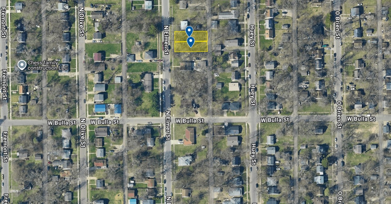 IN71-0002; IN71-0003 Double Vacant Land on Elmer St, South Bend, IN