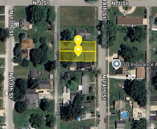 IN48-0144; IN48-0145 Double Vacant Land on N 14Th St, Elwood