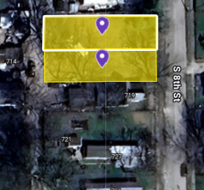 IN84-0095; IN84-0096 Double Vacant Land on 715 S 8Th St, West Terre Haute