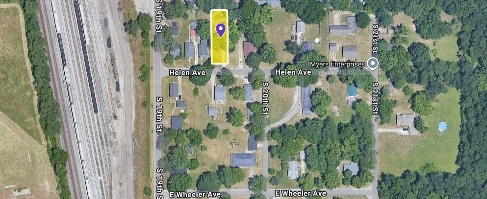 IN84-A030 Vacant Land on 1916 Helen Ave, Terre Haute
