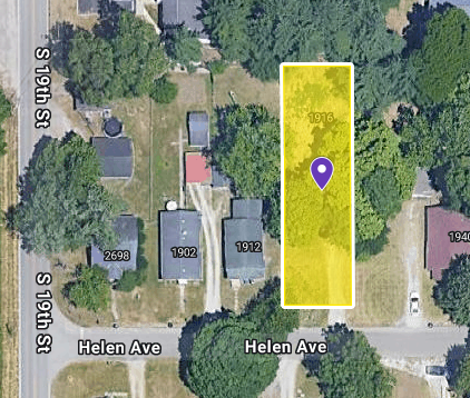 IN84-A030 Vacant Land on 1916 Helen Ave, Terre Haute