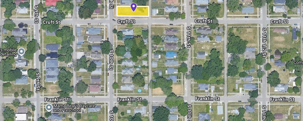 IN84-0080 Vacant Land on 1130 S 10Th St, Terre Haute
