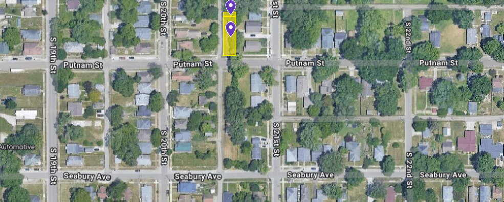 IN84-0076; IN84-0077 Double Vacant Land on 2030 Putnam St, Terre Haute