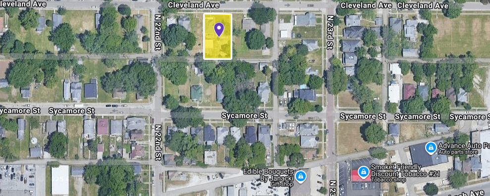 IN84-A024 Vacant Land on 2215 Cleveland Ave, Terre Haute