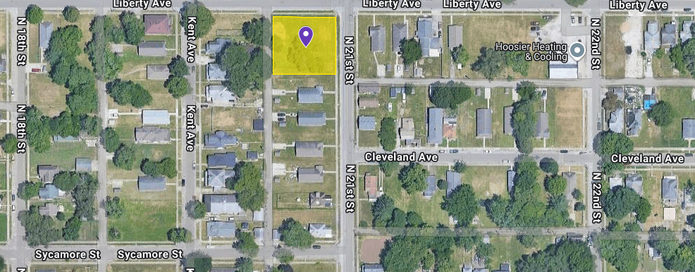 IN84-A020 Vacant Land on 2031 Liberty Ave, Terre Haute