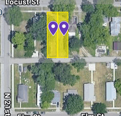 IN84-0071; IN84-0072 Double Vacant Land on 2113 Locust St, Terre Haute