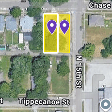 IN84-0056; IN84-0057 Double Vacant Land on 1469 Chase St, Terre Haute
