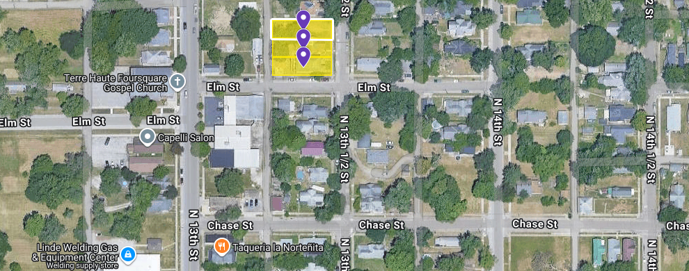 IN84-0053; IN84-0054; IN84-0055 Triple Land on 808 N 13 1/2 St, Terre Haute