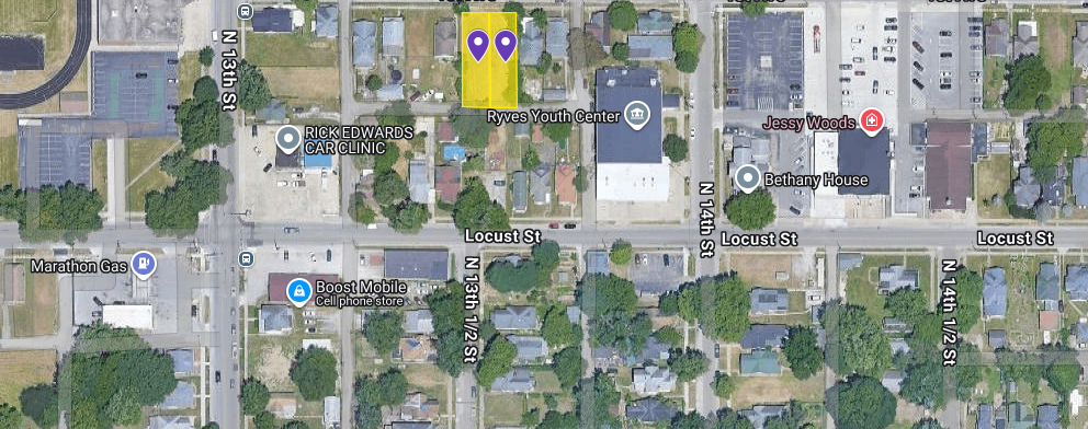 IN84-A013; IN84-A014 Double Vacant Land on 1335 1St Ave, Terre Haute