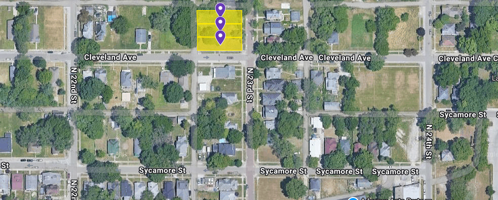 IN84-A021; IN84-A022; IN84-A023 Triple Land on 308 N 23Rd St, Terre Haute