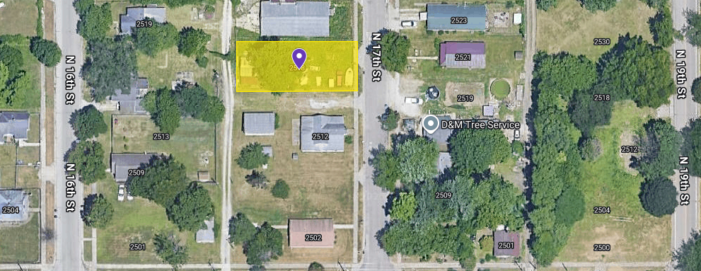 IN84-0021 Vacant Land on 2518 N 17Th St, Terre Haute