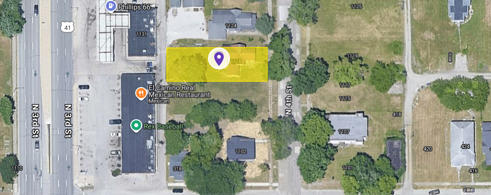 IN84-0052 Vacant Land on 1118 N 4Th St, Terre Haute