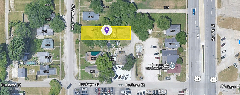 IN84-0051 Vacant Land on 1917 Woodlawn, Terre Haute