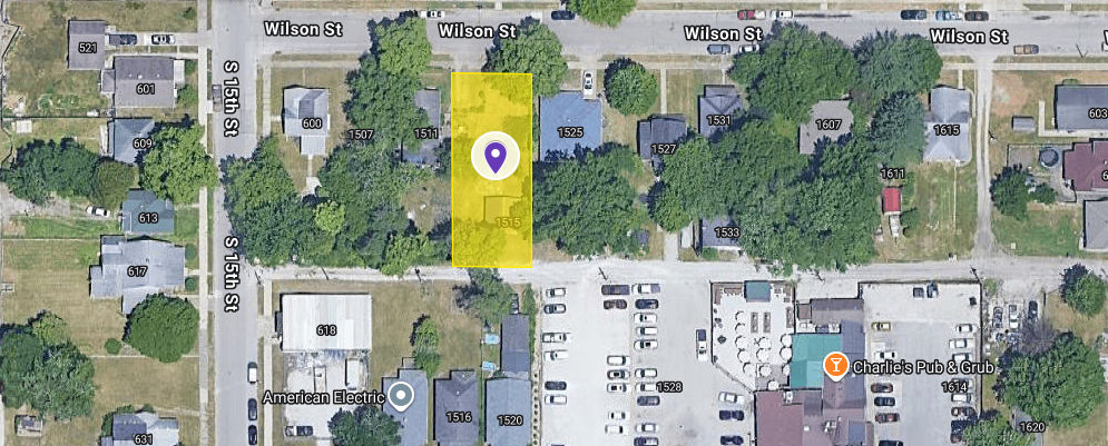 IN84-0079 Vacant Land on 1515 Wilson St, Terre Haute