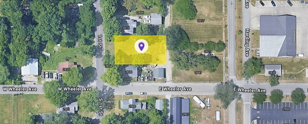 IN84-A027 Vacant Land on 2834 S 1St St, Terre Haute