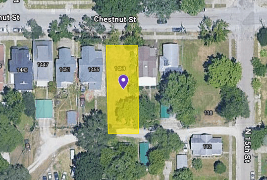 IN84-A015 Vacant Land on 120 N 14Th St, Terre Haute IN 47807