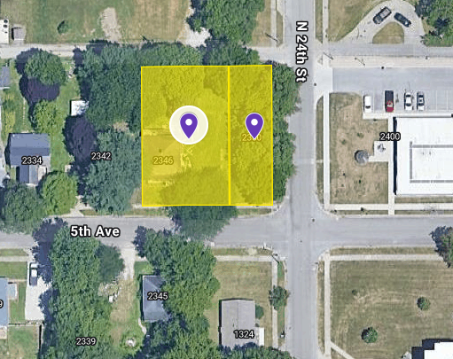IN84-A009; IN84-0030 Double Land on 2350 5Th Ave, Terre Haute