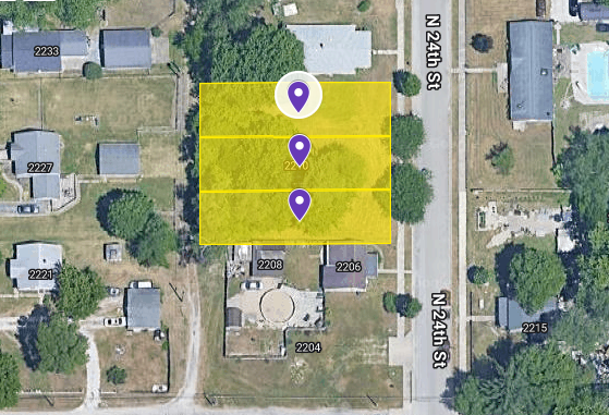 IN84-A005; IN84-A006; IN84-A007 Triple Land on 2212 N 24Th St, Terre Haute