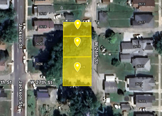 IN48-0138; IN48-0139; IN48-0140 Triple Land on Jackson St, Anderson, IN 46016
