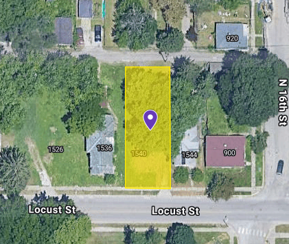 IN84-0050; Vacant Land on 1540 Locust St, Terre Haute