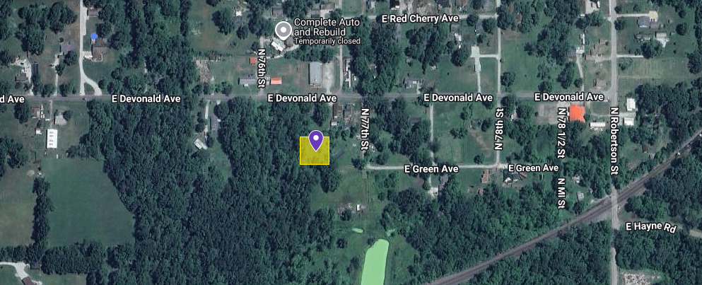 IN84-0086 Vacant Lot on 7606 E Green Ave, Terre Haute