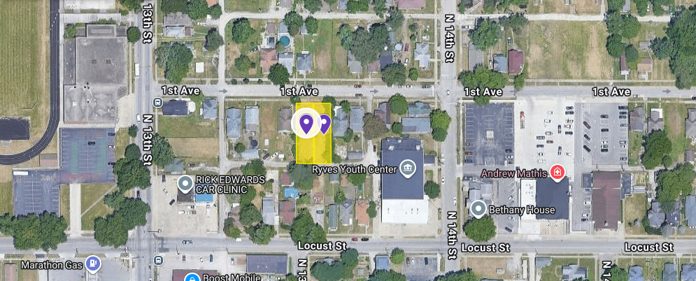 IN84-A013; IN84-A014 Double Vacant Lot on 1335 1St Ave, Terre Haute