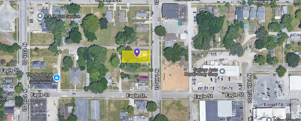 IN84-A015 Vacant Lot on 120 N 14Th St, Terre Haute IN 47807