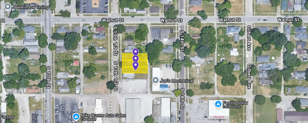 IN84-A016; IN84-A017; IN84-A018 Triple Land on 316 S 13 1/2 St, Terre Haute