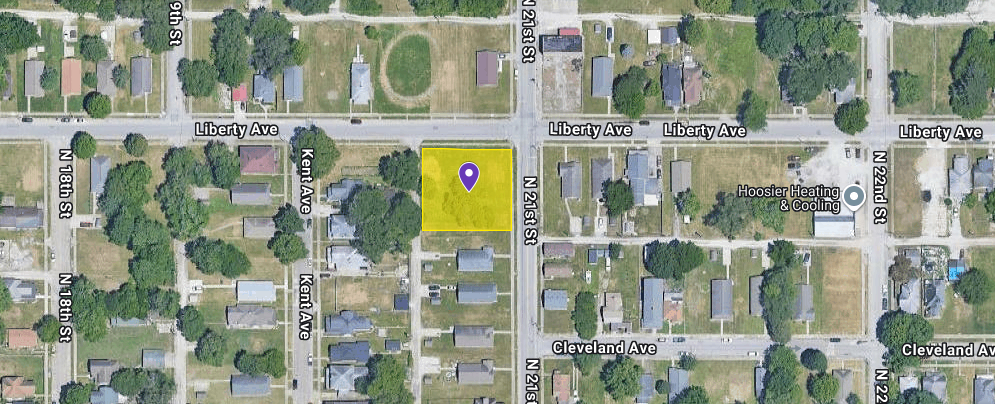 IN84-A020 Vacant Lot on 2031 Liberty Ave, Terre Haute