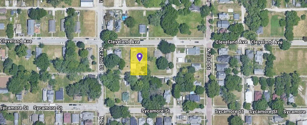 IN84-A024 House on 2215 Cleveland Ave, Terre Haute