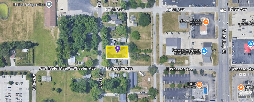 IN84-A027 Vacant Lot on 2834 S 1St St, Terre Haute