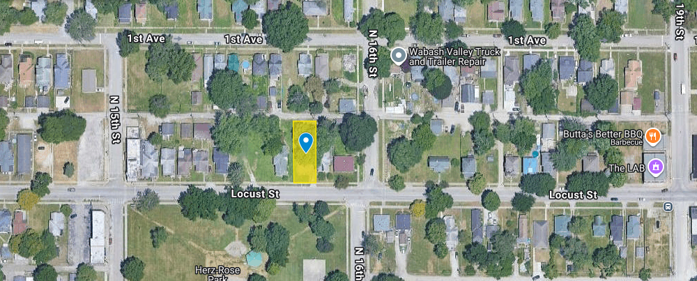 IN84-0050; Vacant Lot on 1540 Locust St, Terre Haute