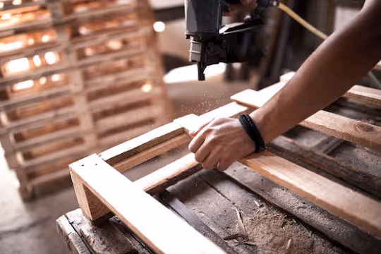 Pallet Assembler Job Description - Man assembling a pallet