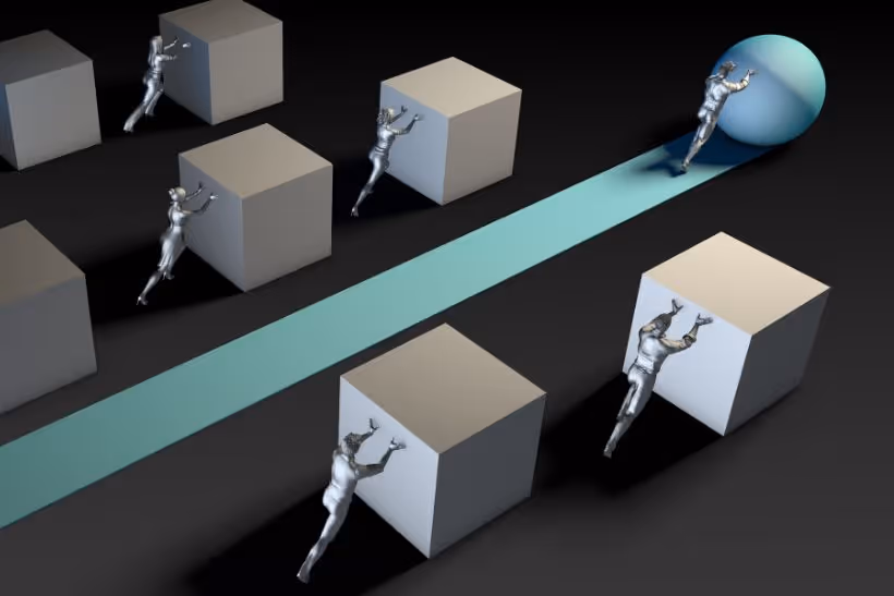 pushing a sphere and pushing a box