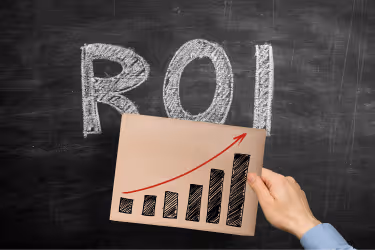 ROI with a growing graphic