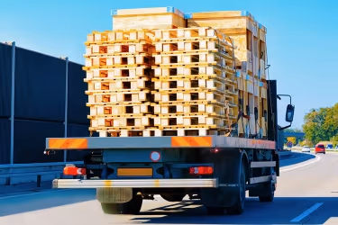 Bulk of pallets in a truck