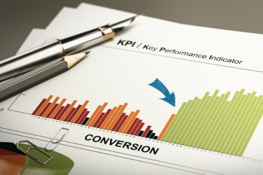 Graphic showing low conversion